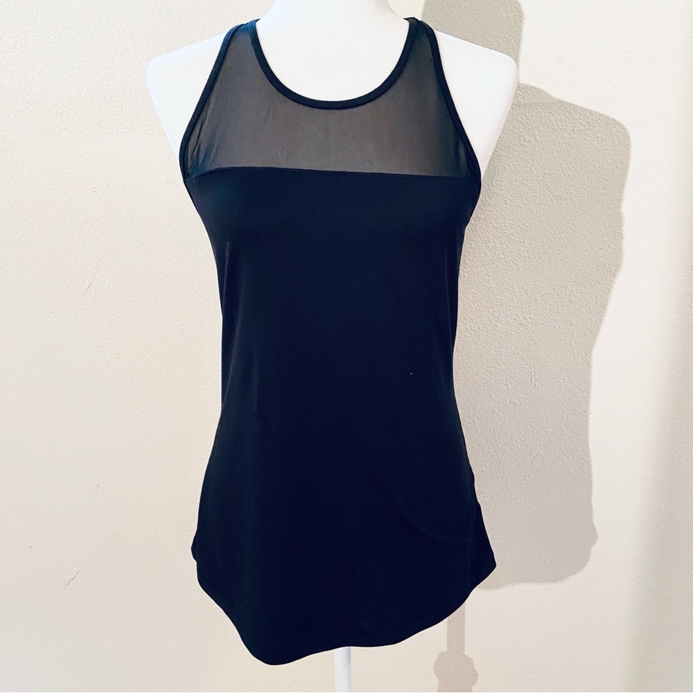 Old Navy Active Mesh Back Black Workout Tank